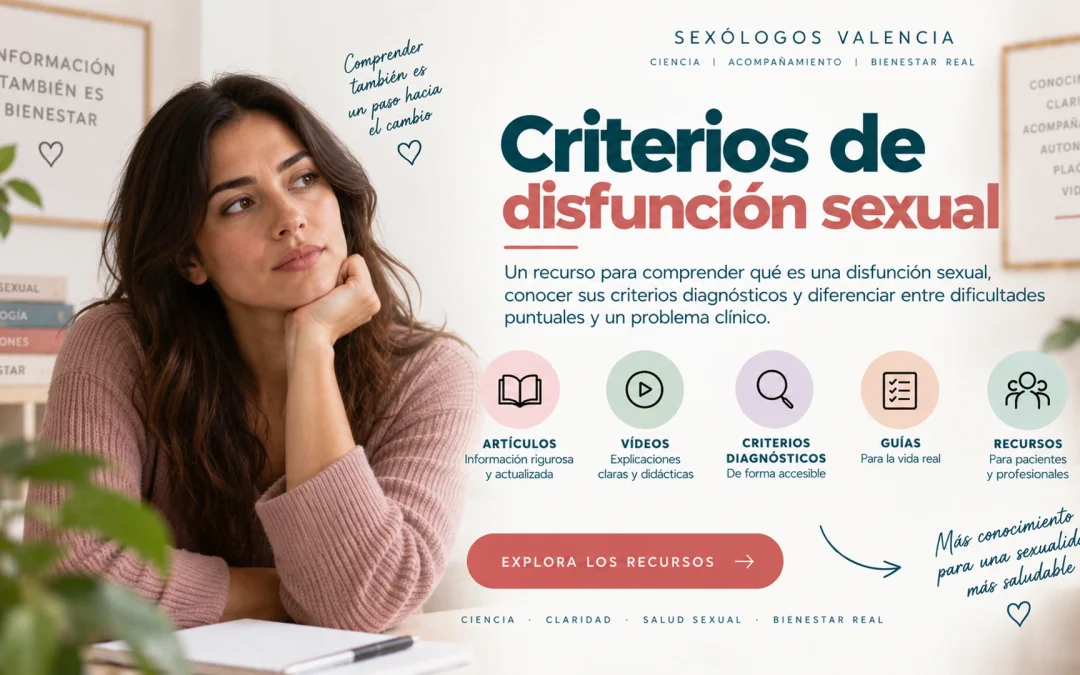 Criterios de disfunción sexual: CIE-11 y DSM-5-TR comparados