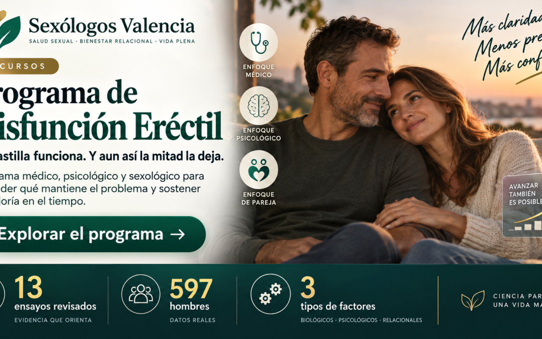 Disfunción eréctil: por qué la pastilla sola no basta